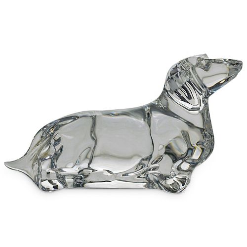 Baccarat Crystal Dog Figurine