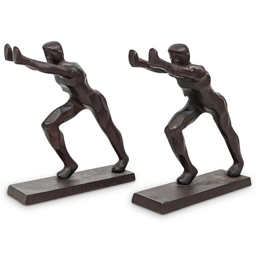 Pair of Iron Figural Bookends