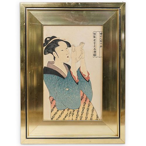 Utamaro Kitagawa Japanese Woodblock Print