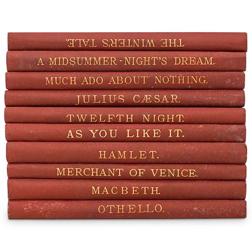(10Pc) Shakespeare's Book Set by William J Rolfe (1898)