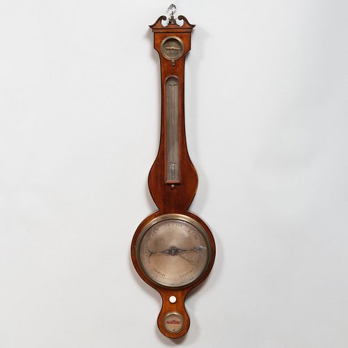 Victorian Mahogany Wheel Barometer