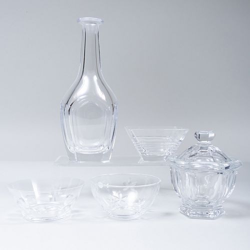 Group of Baccarat and Other Glass Table Wares