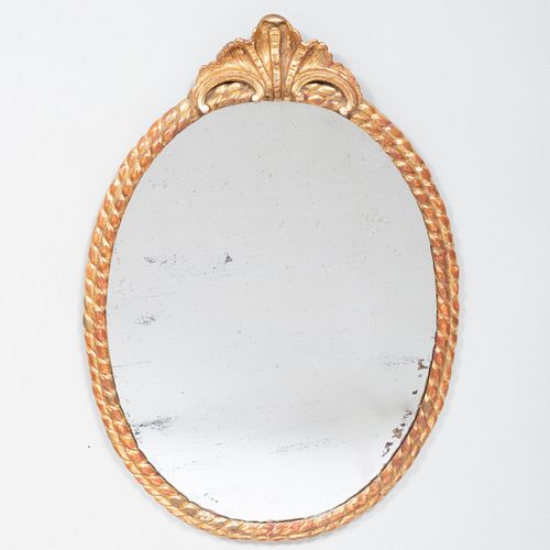 Victorian Giltwood Ropetwist Mirror