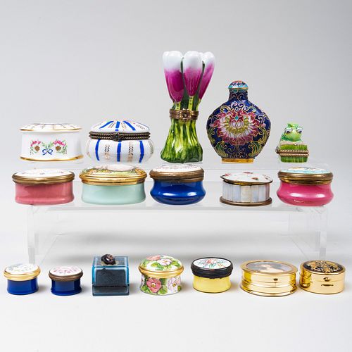 Group of Porcelain and Enamel Articles, of Recent Manufacture