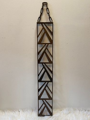 French Art Deco Wrought Iron Architectural Panel #2