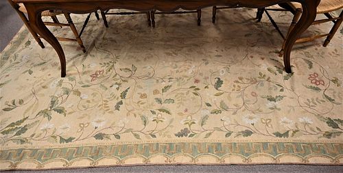 Aubusson Tapestry Style Rug, 8' 9" x 11' 10".