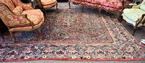 Sarouk Oriental Carpet, 10' 6" x 17', circa 1940.