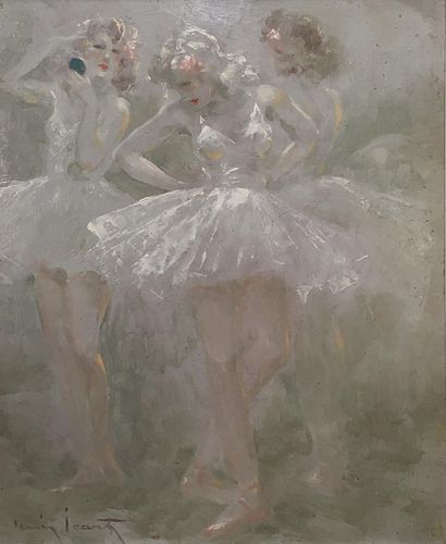 Louis Icart - The Three Ballerinas