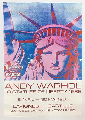 Andy Warhol - 10 Statues of Liberty