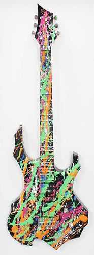 E.M Zax - Hand Painted Guitar