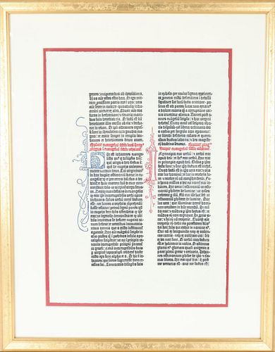 Gutenberg Bible Facsimile Page