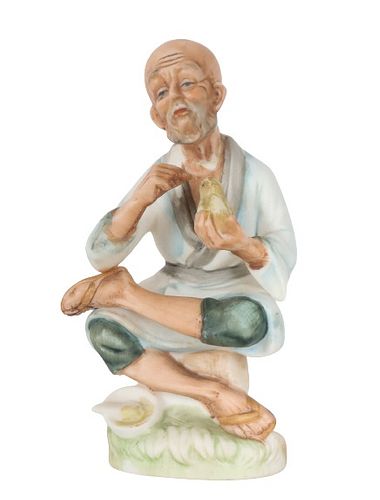 Hand Painted Porcelain Figure of a Man