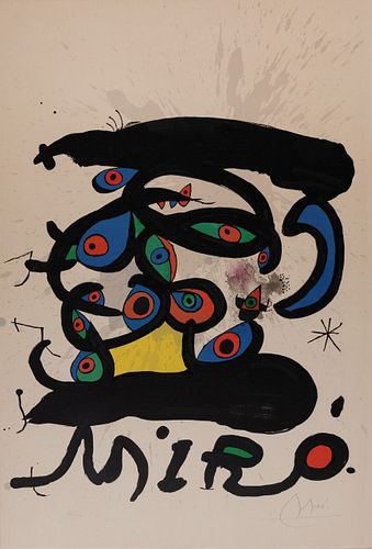 Joan Miro - Affiche Pour L'Exposition Peintres sur