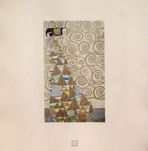 Gustav Klimt (After) - Aus dem Stoclet-Fries: Erwartung