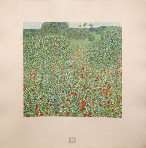 Gustav Klimt (After) - Mohnwiese