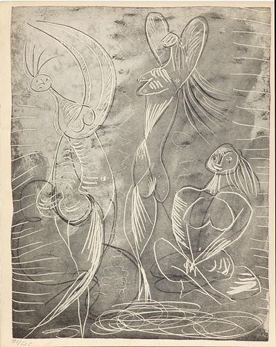 Pablo Picasso - Seated Woman and Two Dancers