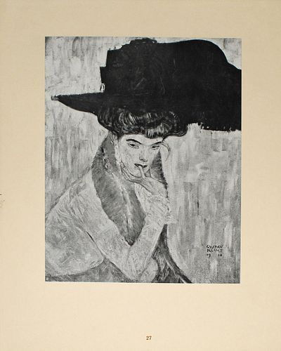 Gustav Klimt (After) - Der fchwarze Federnhut