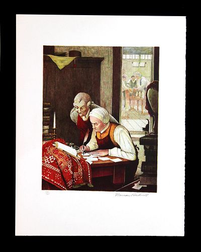 Norman Rockwell - Ye Olde Print Shoppe