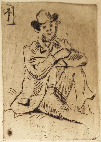 Paul Cezanne - Portrait du Peintre. A. Guillaumin au