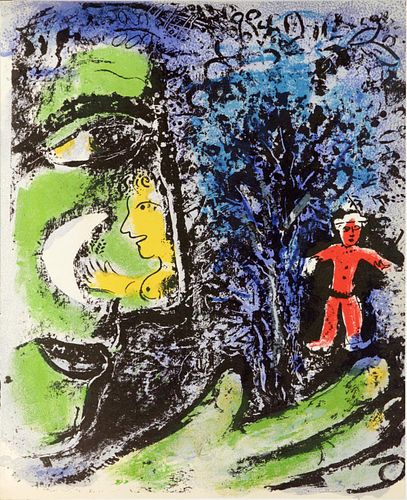 Marc Chagall - Le Profil et L'Enfant Rouge