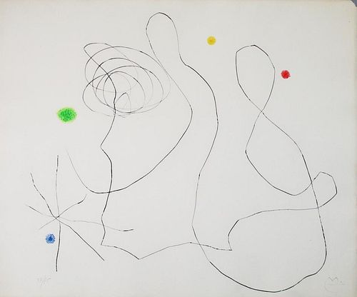 Joan Miro - Untitled X from "Flux de l'Aimant"
