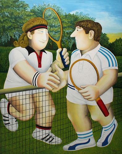 Beryl Cook - The Tennis Match