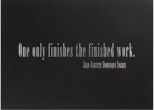 Joseph Kosuth - Titled Quotation (for L.C.)