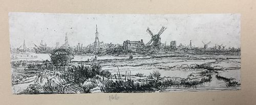 Rembrandt van Rijn - A View of Amsterdam