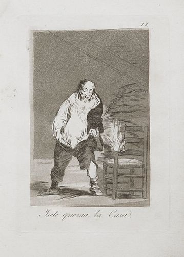 Francisco Goya - Yiele quema la casa