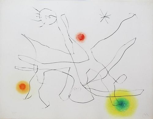 Joan Miro - Untitled VII from "Flux de l'Aimant"