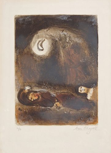 Marc Chagall - Ruth at the Foot of Boaz