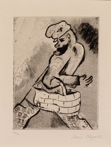 Marc Chagall - Der Mann mit dem Korb