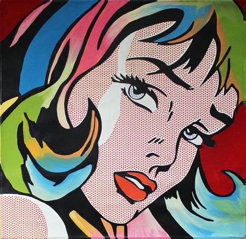Steve Kaufman - Crying Girl (Multi-Colored)