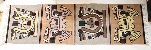Finely Woven Oaxaca Mythical Figures Rug