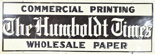 Metal Sign from The Humboldt Times