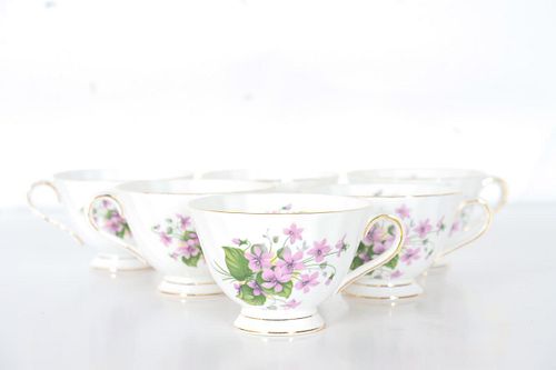 (6) Wedgwood Royal Tuscan Bone China Teacups