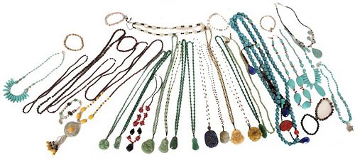 Large Collection of Beaded Necklaces & Bracelets