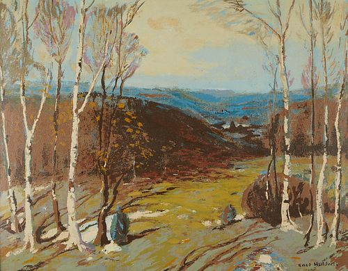 Knute Heldner Print Landscape with Birch Trees
