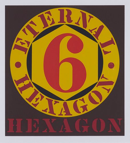 Robert Indiana "Eternal Hexagon" Screenprint 1964