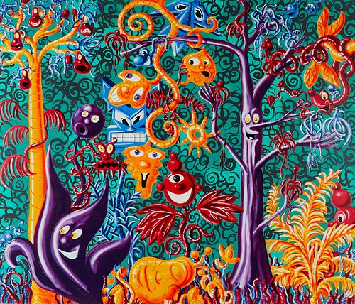 Kenny Scharf "Juicy Jungle" Silkscreen