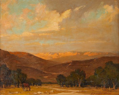Redmond Stephens Wright Landscape Oil on Board