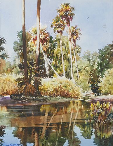 John Bohnenberger Watercolor Landscape Signed