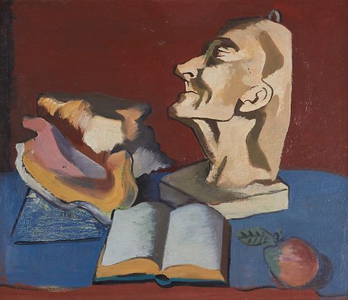 Jan Matulka "Still Life" Oil on Canvas