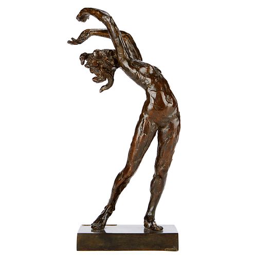 Paul Granlund "Half-Tryst" Bronze Sculpture 1984