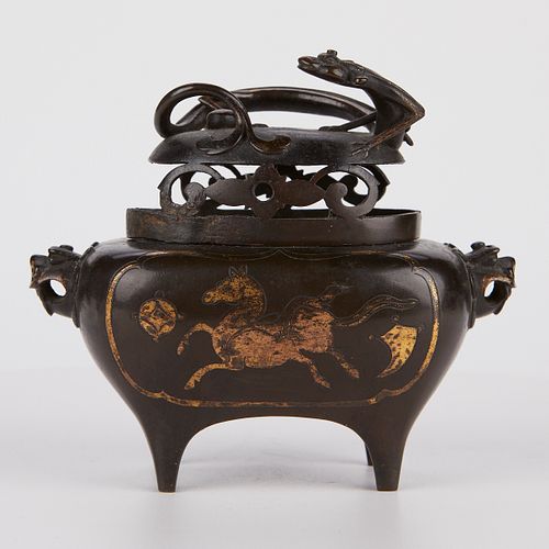 Chinese Ming Wanli Bronze Censer