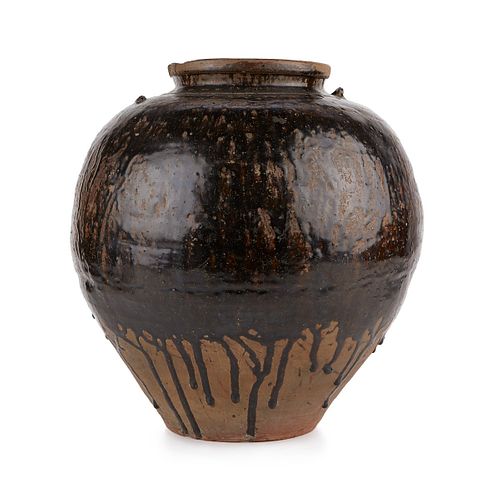 Large Chinese Han Dynasty Glazed Pot