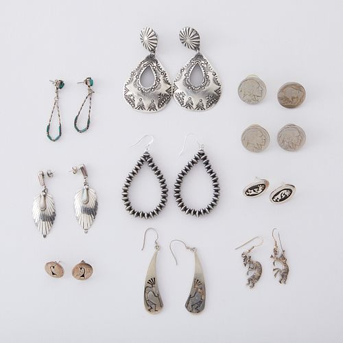 Grp: Southwestern Silver Earrings