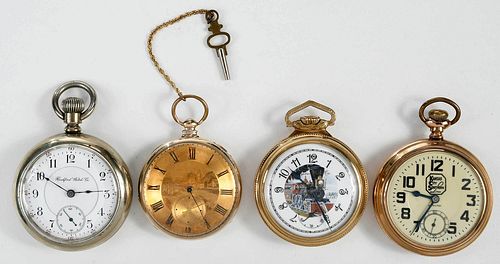 Four Assorted Pocket Watches