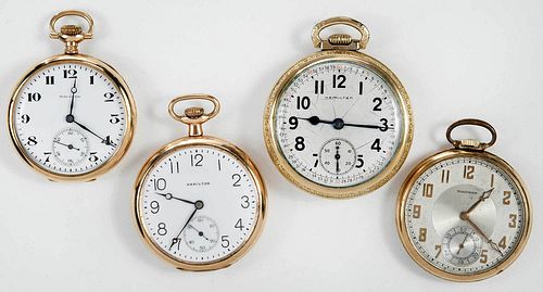 Four Assorted Pocket Watches