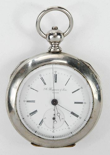 Huguenin & Sons Chronograph Pocket Watch